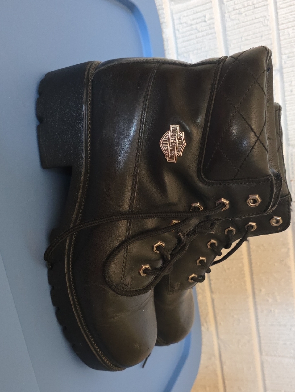 Harley Davidson Women's Motorcycle Biker Boots  - Sz 10